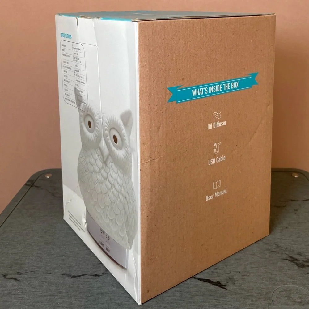 Oil Diffuser, Bluzen Owly Ceramic Oil Diffuser, Aromatherapy